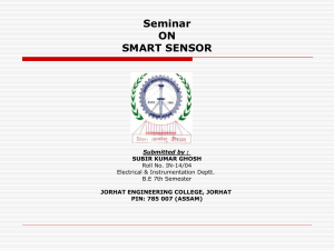 Seminar ON SMART SENSOR