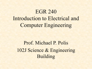 CSE 171 Introduction to Digital Logic and Microprocessors