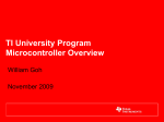 TI University Program Microcontroller Overview