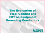 The Evaluation of Steel Conduit and EMT as Equipment