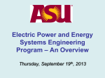 ASU Power Engineering Program: An Overview