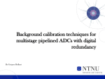 Background calibration techniques for multistage pipelined