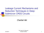 Leakage Current Mechanisms and Reduction Techniques in