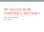 AP Calculus AB Chapter 3, Section 7