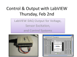 Control & Output with LabVIEW