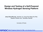 Design and Testing of a Self-Powered Wireless Hydrogen