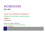 Impedance Biosensor - Sabancı University myWeb