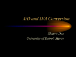 A/D and D/A - University of Detroit Mercy