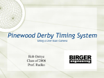 Pinewood Derby Timing System Using a Line