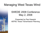 Managing West Texas Wind