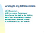 Analog to Digital Conversion - AHEPL