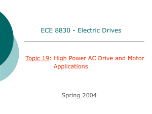 High Power AC Drive and Motor Applications