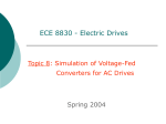 Simulation of Voltage-Fed Converters for AC