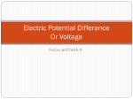 Electric Potential Difference Or Voltage