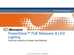 PowerDsine™ PoE Midspans & LED Lighting