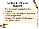 Section 2: Electric Current