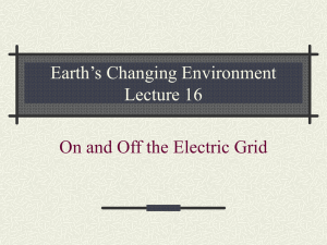 Earth’s Changing Environment Lecture 1