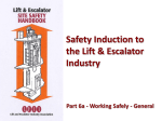 Safety Induction to the Lift & Escalator Industry