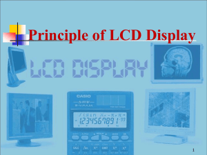 Principle of LCD Display