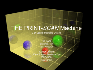 3-D Spatial Mapping Device