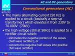 Generatore convenzionale (AC)