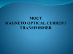 MOCT MAGNETO OPTICAL CURRENT TRANSFORMER