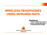 WIRELESS HEADPHONES USING INFRARED RAYS