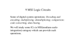 9 MSI Logic Circuits