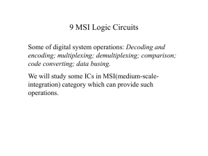 9 MSI Logic Circuits