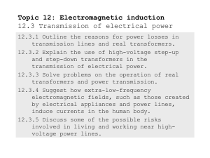 Transmission of electrical power
