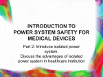introduction to power system safety for medical