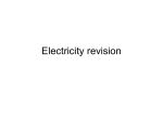 Electricity revision
