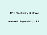 12.1 Electricity at Home (Pages 485