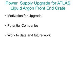 Power Supply Upgrade for ATLAS Liquid Argon Front End