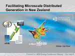 Facilitating Microscale Distributed Generation in New Zealand