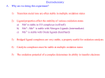 Electrochemistry