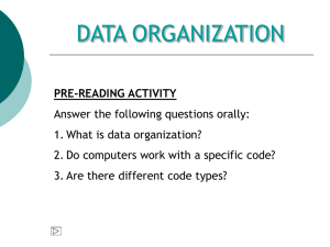 DATA ORGANIZATION - Ingenieria-en-Sistemas-de