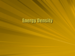 Energy Density