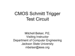 CMOS Schmitt Trigger Test Circuit