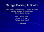 Garage Parking Indicator - ECpE Senior Design
