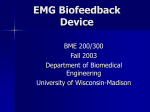 EMG Biofeedback Device - University of Wisconsin–Madison