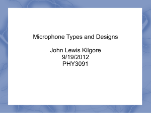 Microphone Types and Designs .