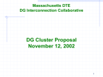 DG Cluster Proposal - Massachusetts Distributed Generation