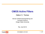 12. CMOS Active Filters - Classes