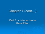 Chapter 1 (Part 3) - Introduction to Basic Filters