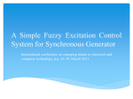 A Simple Fuzzy Excitation Control System for Synchronous Generator