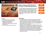 Highly Integrated AUIR3240S Boost Converter for Stop