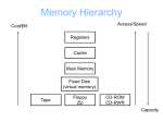 Memory Hierarchy