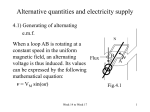 Alternative quantities and electricity supply