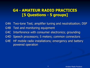 G4A01 Which of the following is one use for a DSP in an amateur